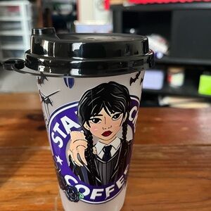 Stylish Character Coffee Cup with Black Lid
